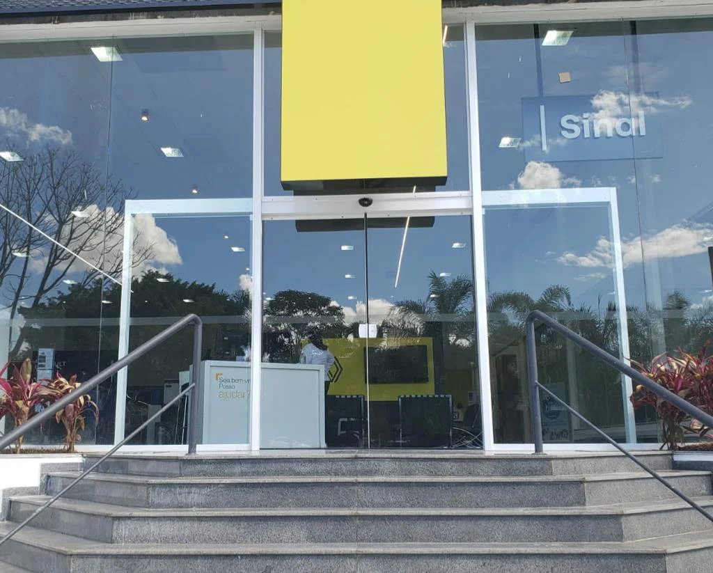 Porta automática telescópica